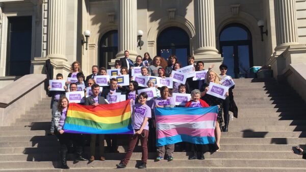 LGBT demonstration in Pierre, SD
