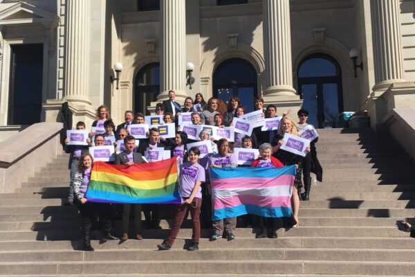 LGBT demonstration in Pierre, SD