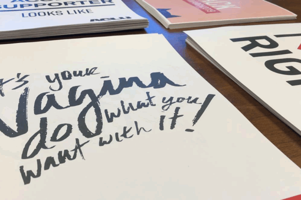 posters, women's march