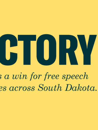 A victory for free speech