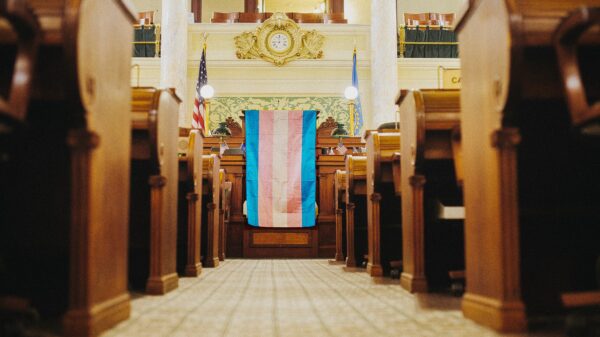 Trans flag at the SD state capital