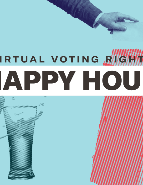 Voting rights happy hour image