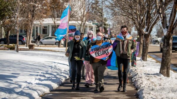 Trans people belong protest at the Gov Mansion by Greg Latza