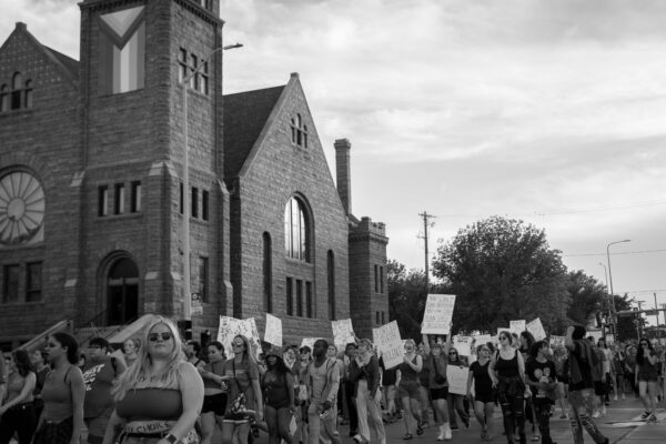 Image of people protesting