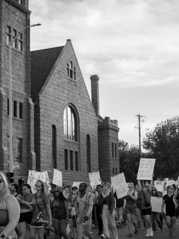 Image of people protesting