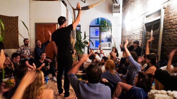 People at a house party