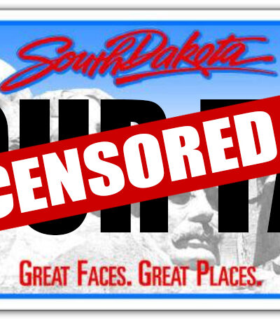 Censored vanity plate