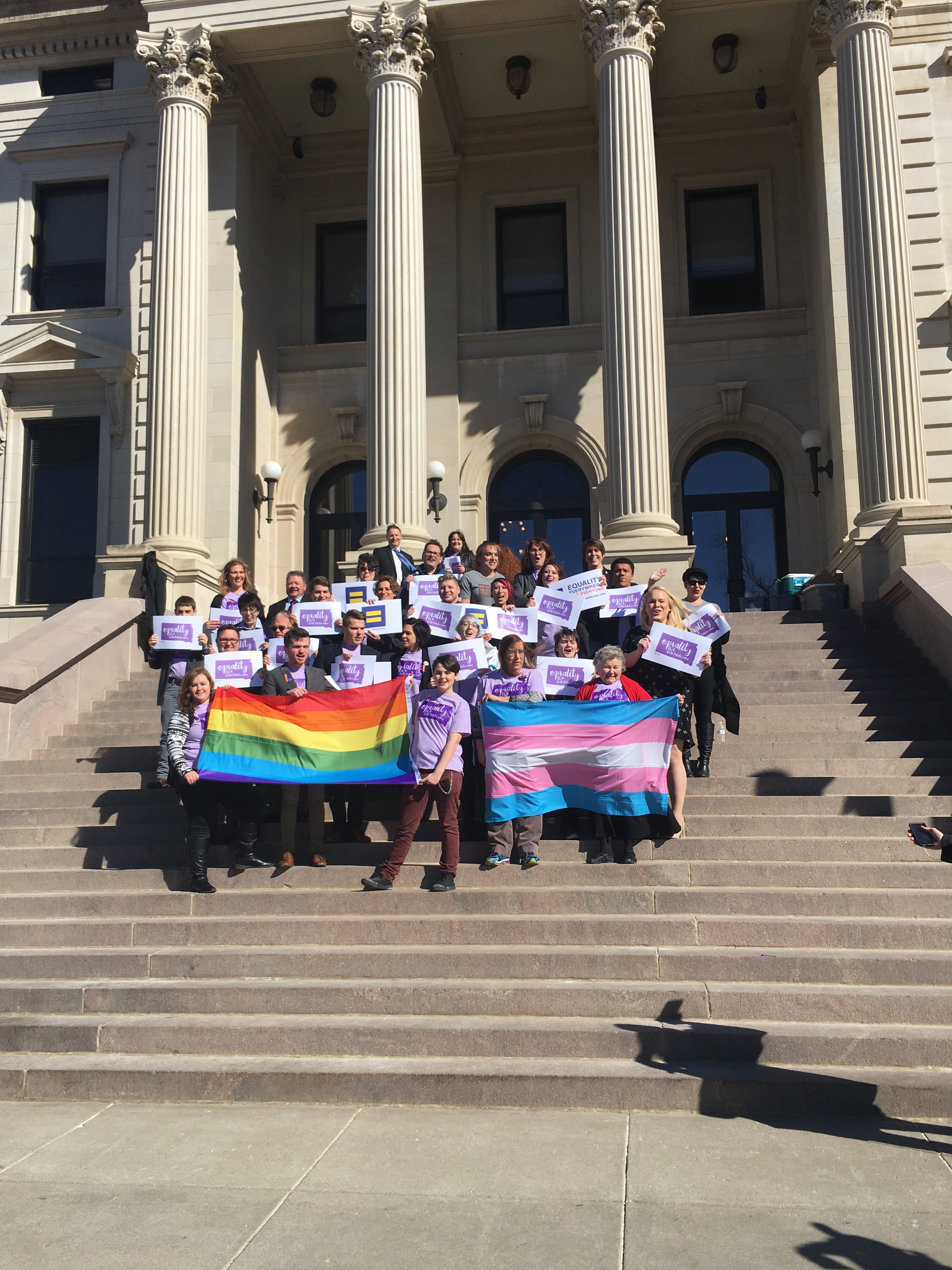 LGBT demonstration in Pierre, SD
