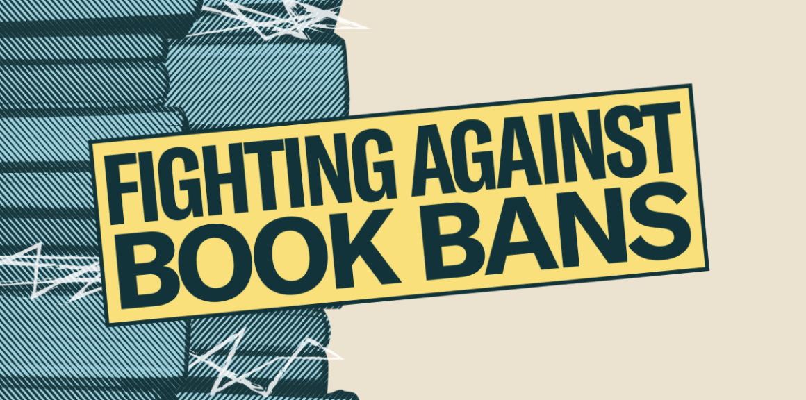 Fighting against banned books graphic