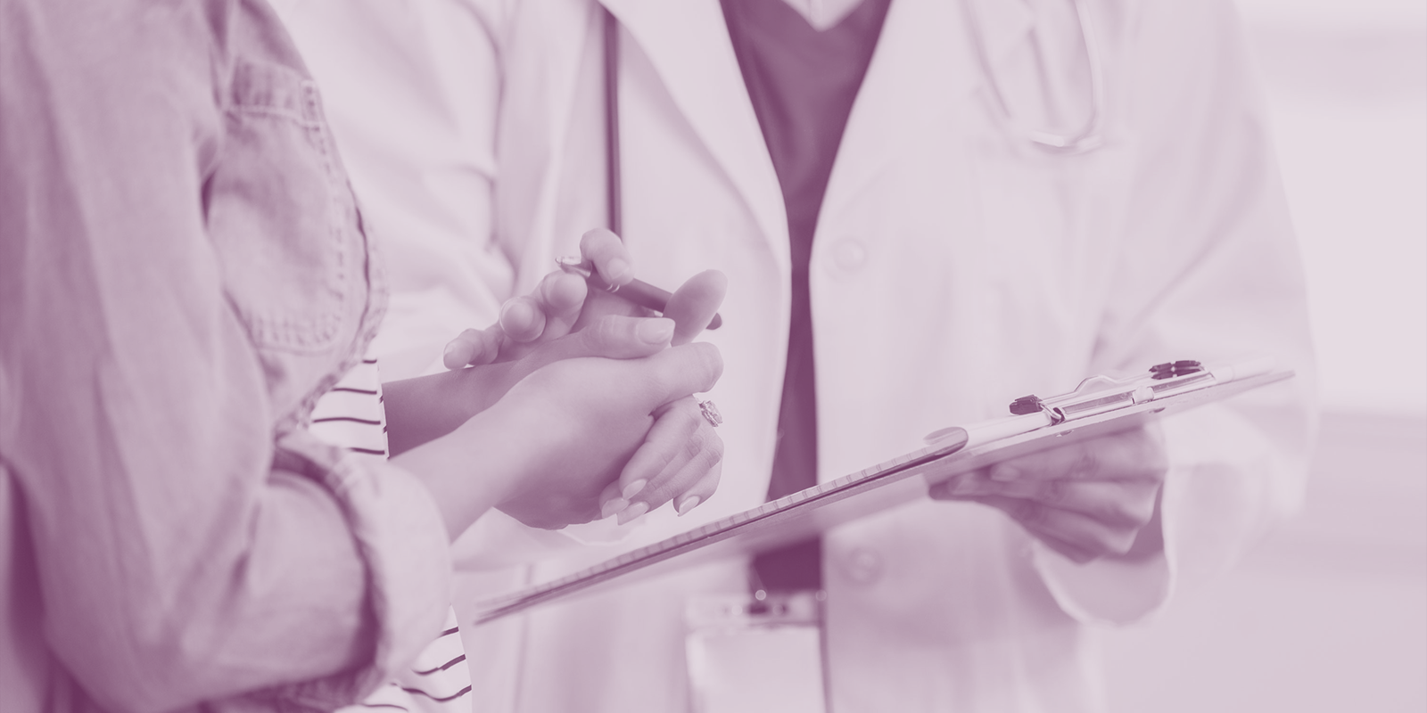 Image of an abortion care provider and a patient