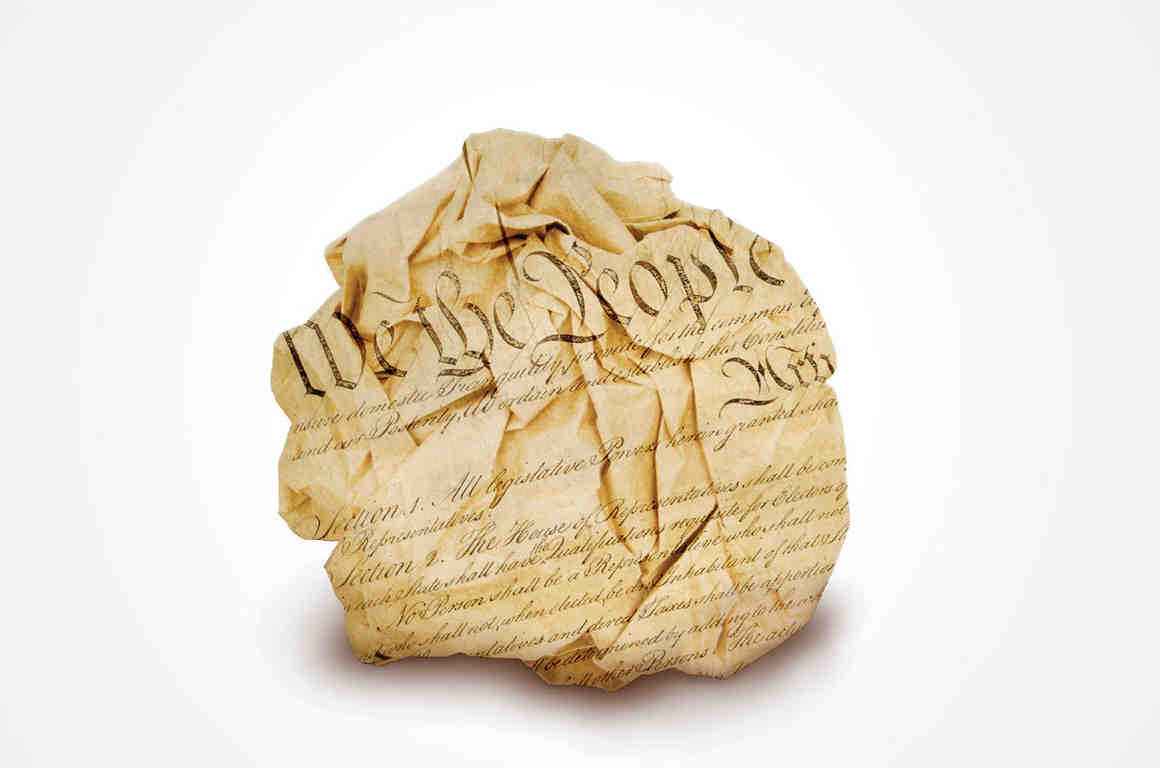 Crumpled Constitution