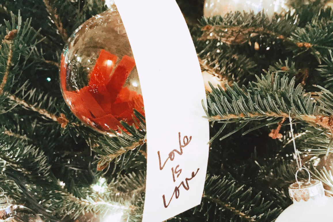 Love is love holiday tree