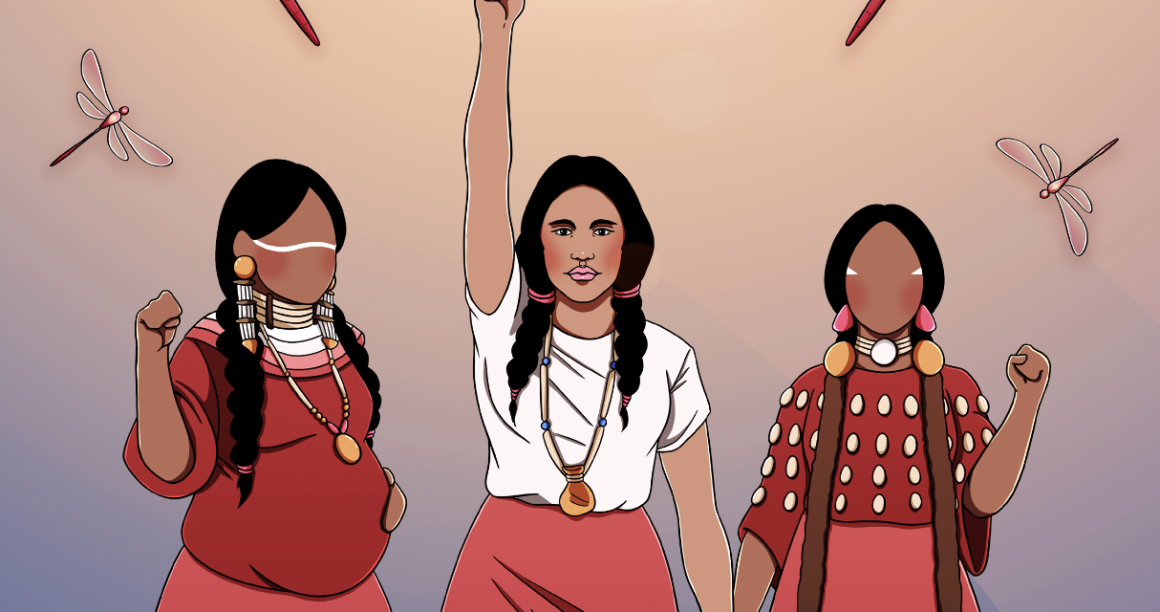 Illustration of Native American people