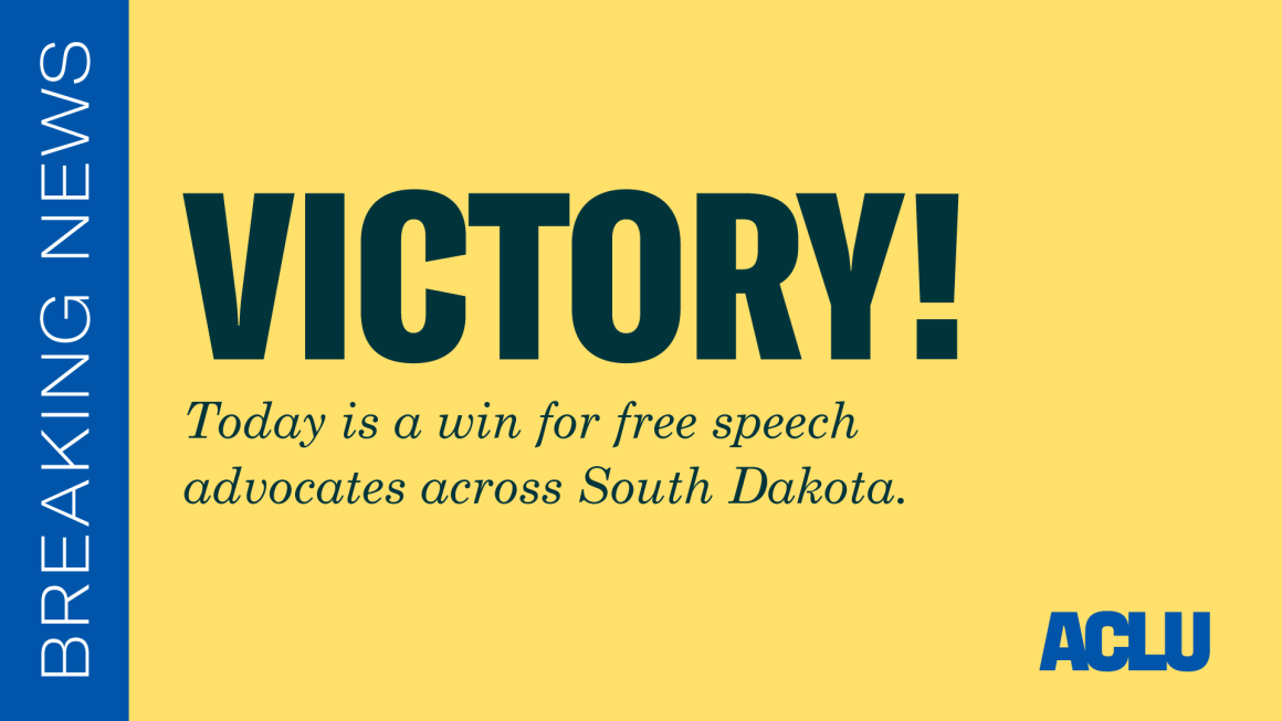 A victory for free speech