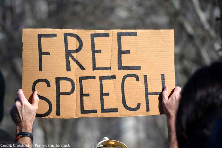 Free speech sign